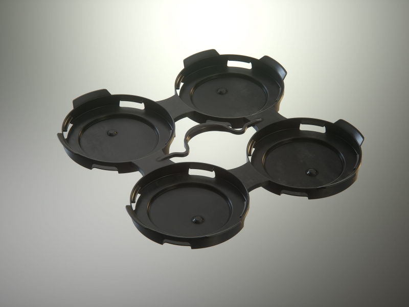 4x PakTech Plastic Handle for Metal Cans 3D model