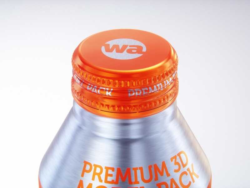 Alumi-tek (Alumitek) Aluminum Bottle packaging 3d model 16oz-473ml