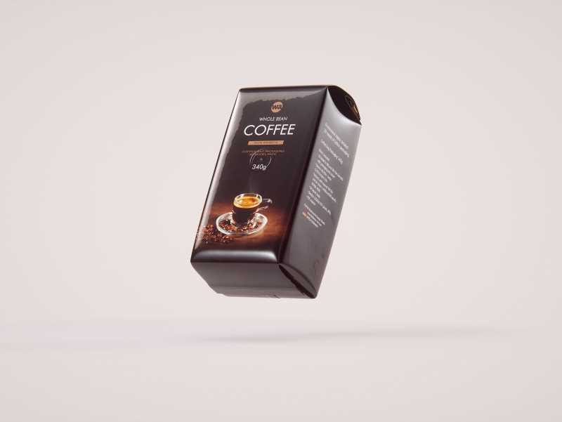 Coffee plastic bag 340g packaging 3d model