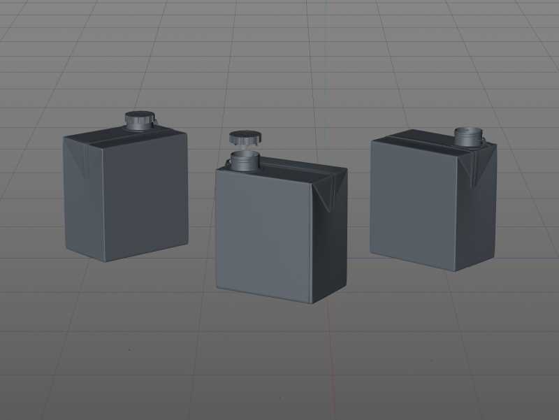 3D model of the SIG Combibloc Slimline 500ml packaging with combiCap