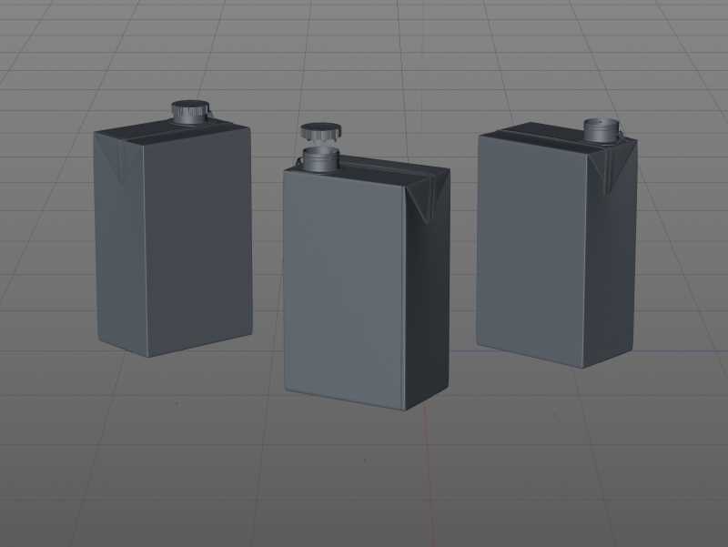 Packaging 3D model of the SIG Combibloc Slimline 750ml with combiCap