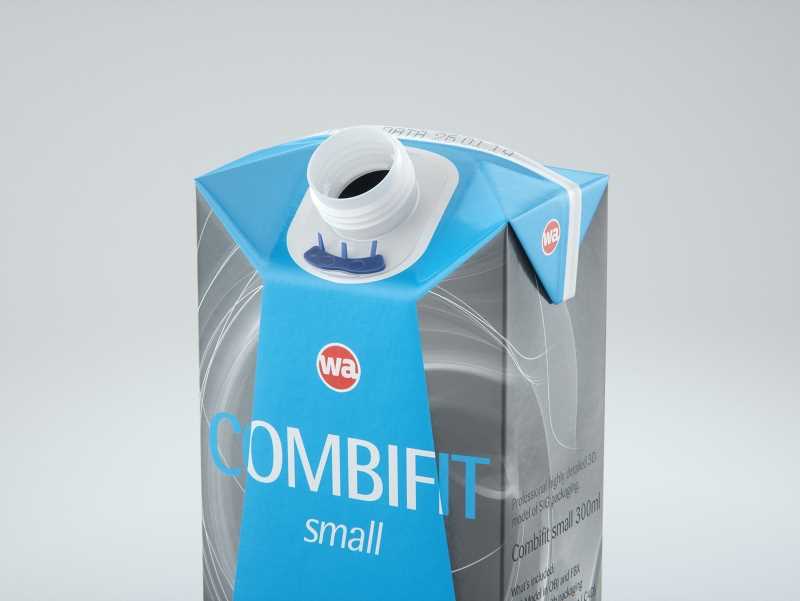 SIG combiFit Small 300ml with combiSmart closure packaging 3D model
