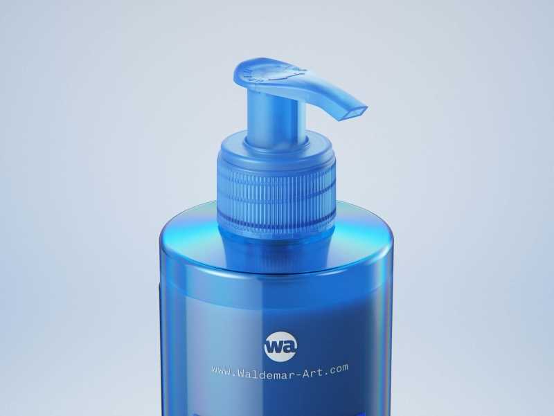 Hair Mask/Cream Plastic Bottle 400ml packaging 3d model