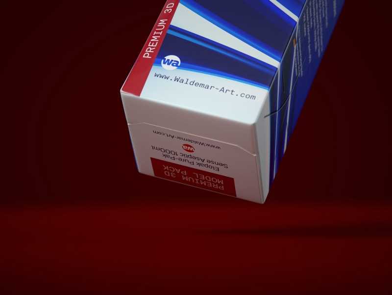 Elopak Pure-Pak Sense Aseptic 1000ml Carton packaging 3D model