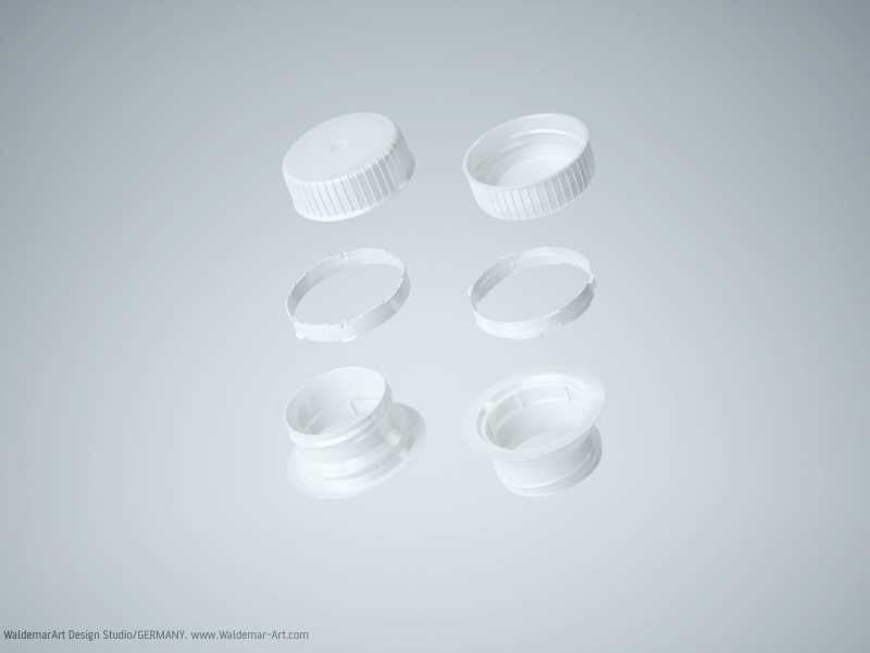 Elopak Pure-Pak Sense Fresh 500ml Carton packaging 3D model