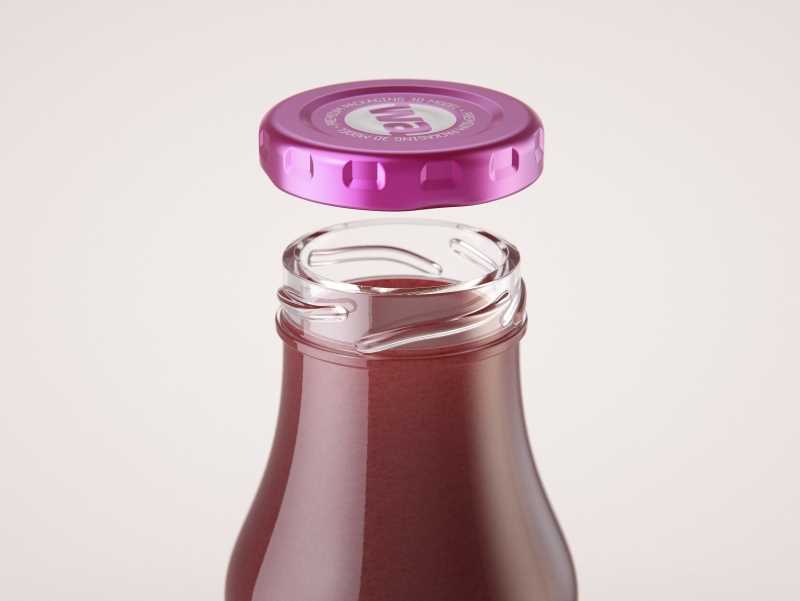 Smoothie/Juice Glass Bottle 250ml packaging 3D model pack
