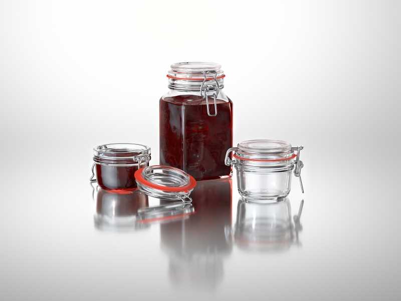 Clip-Clap - packaging 3d model of glass jars for various products