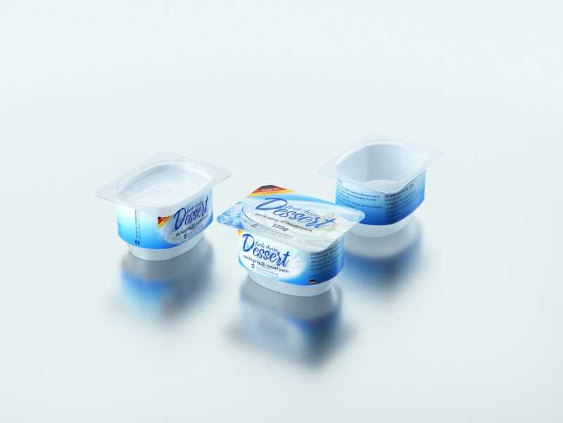 Fresh Cheese Dessert Plastic Cup 125g packaging 3D model