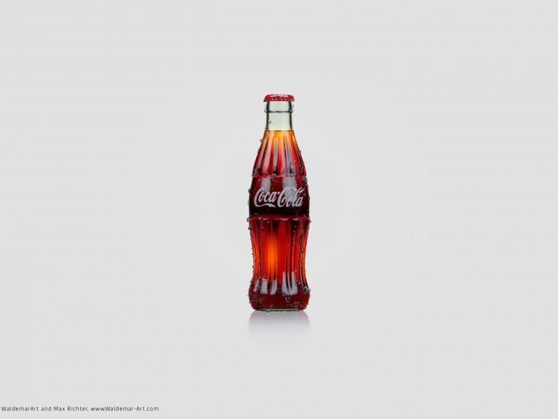 Coca-Cola bottle 3D visualization