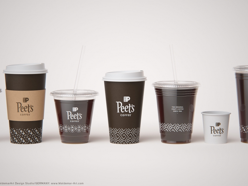 Peet&#039;s Coffee product 3D visualization