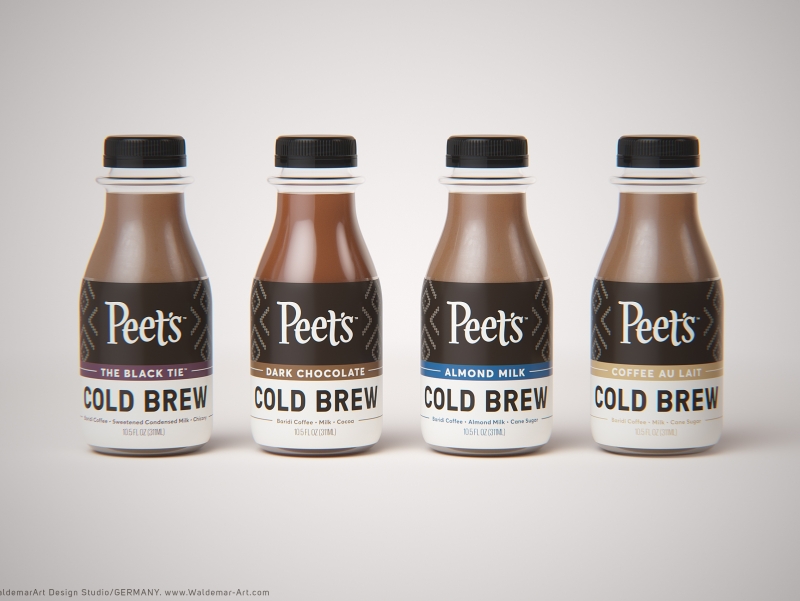 Peet&#039;s Coffee product 3D visualization