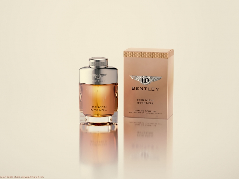 Packaging Shots (3D Visualization) of Bentley For Men Intense Perfume