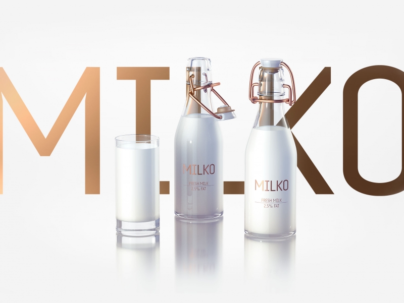 MILKO - Packaging design for Super-Premium Dairy Products