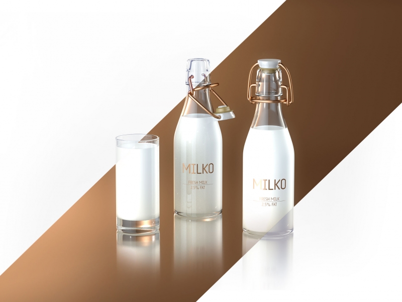 MILKO - Packaging design for Super-Premium Dairy Products