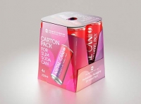 4x250ml Carton pack for Slim Soda Can 3D model