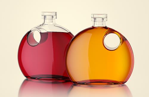 Nancy - packaging 3d model of the bottle for oils, vinegar or wine