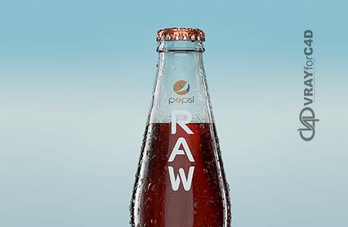 PEPSI RAW - Professional packaging 3D model and scene (Vray for C4D)