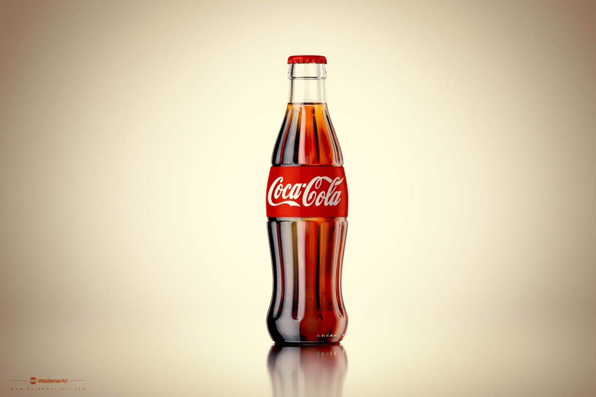 Coca-Cola 3D Model - Render