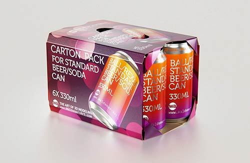Elopak Pure-Pak Diamond Slim 1500ml carton packaging 3D model pack
