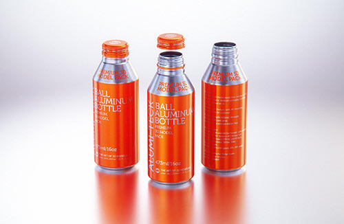 Impact Ball/Rexam metal bottles (short neck) 330 and 500ml packaging 3d model pack