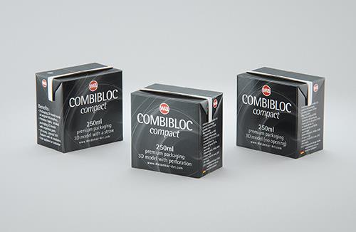 Premium packaging 3D model pak of Tetra Pack Brick EDGE 1000ml with WingCap 30 opening
