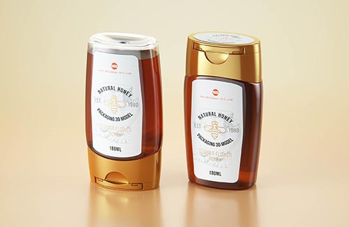 Premium packaging 3D model of the Olive Oil Square Glass Bottle 750ml