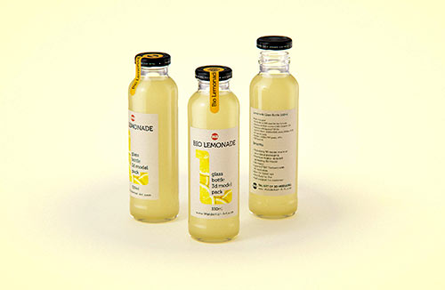 Carree Juice PET Plastic Bottle 1000ml packaging 3d model pack