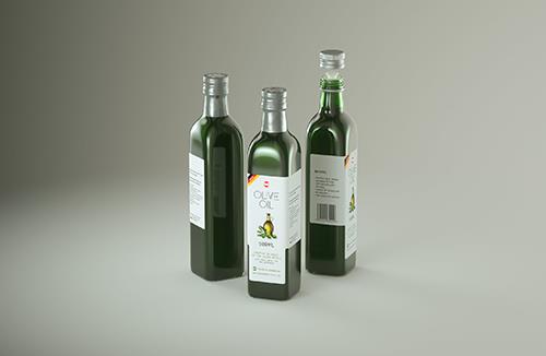 Reny - packaging 3d model of the glass bottle for cognac