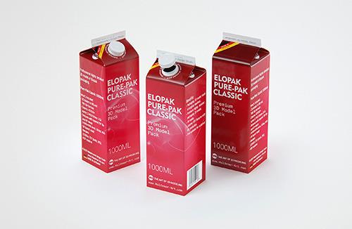 Photoshop Mockup of Tetra Pack Rex 1000ml with TwistCap Front View