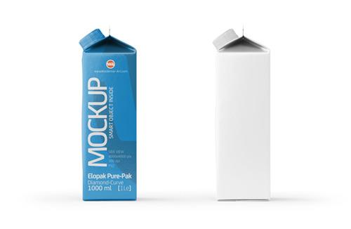 Green Smoothie/Juice Glass Bottle 250ml packaging 3D model pack