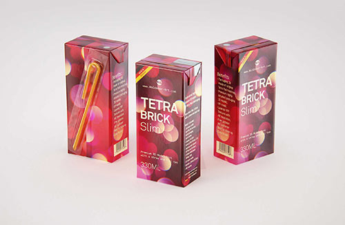 Tetra Pack Brick Square 1000ml with StreamCap Premium Packaging 3d model pak