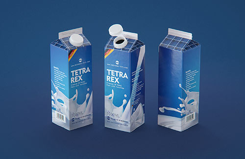Tetra Pack Recart 390ml Premium carton packaging 3D model pak