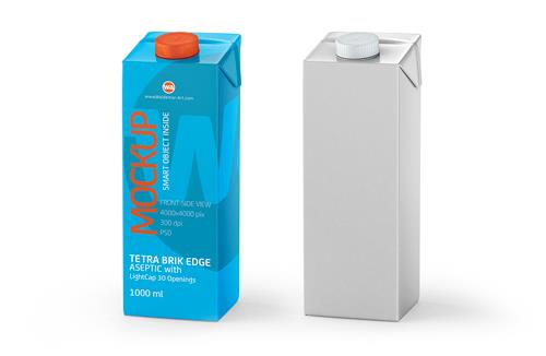 SIG combiFit Small 330ml with combiSmart closure packaging 3D model