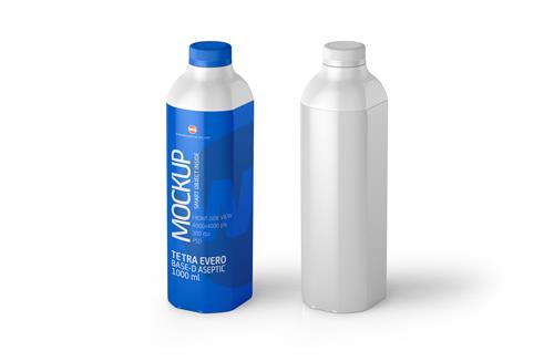 Free Packaging MockUp of Tetra Pack Fino Aseptic 1000 ml
