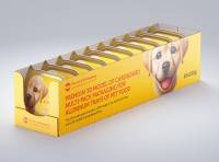 Premium 3D model of cardboard multi-pack packaging for 10x150g aluminum trays of pet food