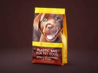 650g plastic bag of pet food premium packaging 3d model