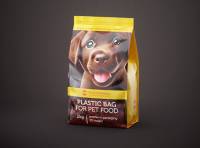 Premium 3D model of a 2kg plastic bag of pet food packaging