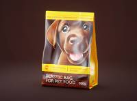 300g plastic bag of pet food premium packaging 3d model