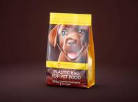 Premium 3D model of a 500(400)g plastic bag of pet food packaging